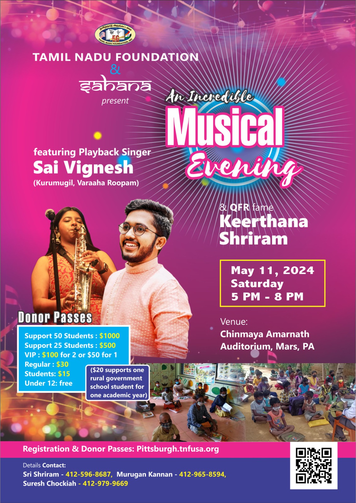Tamil Light Music Concert featuring Sai Vignesh & Keerthana